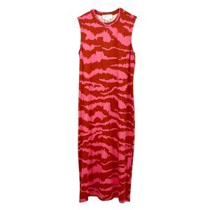 Anthropologie Corey Lynn Calter Nicolette Pink Bodycon Midi Dress Size Medium